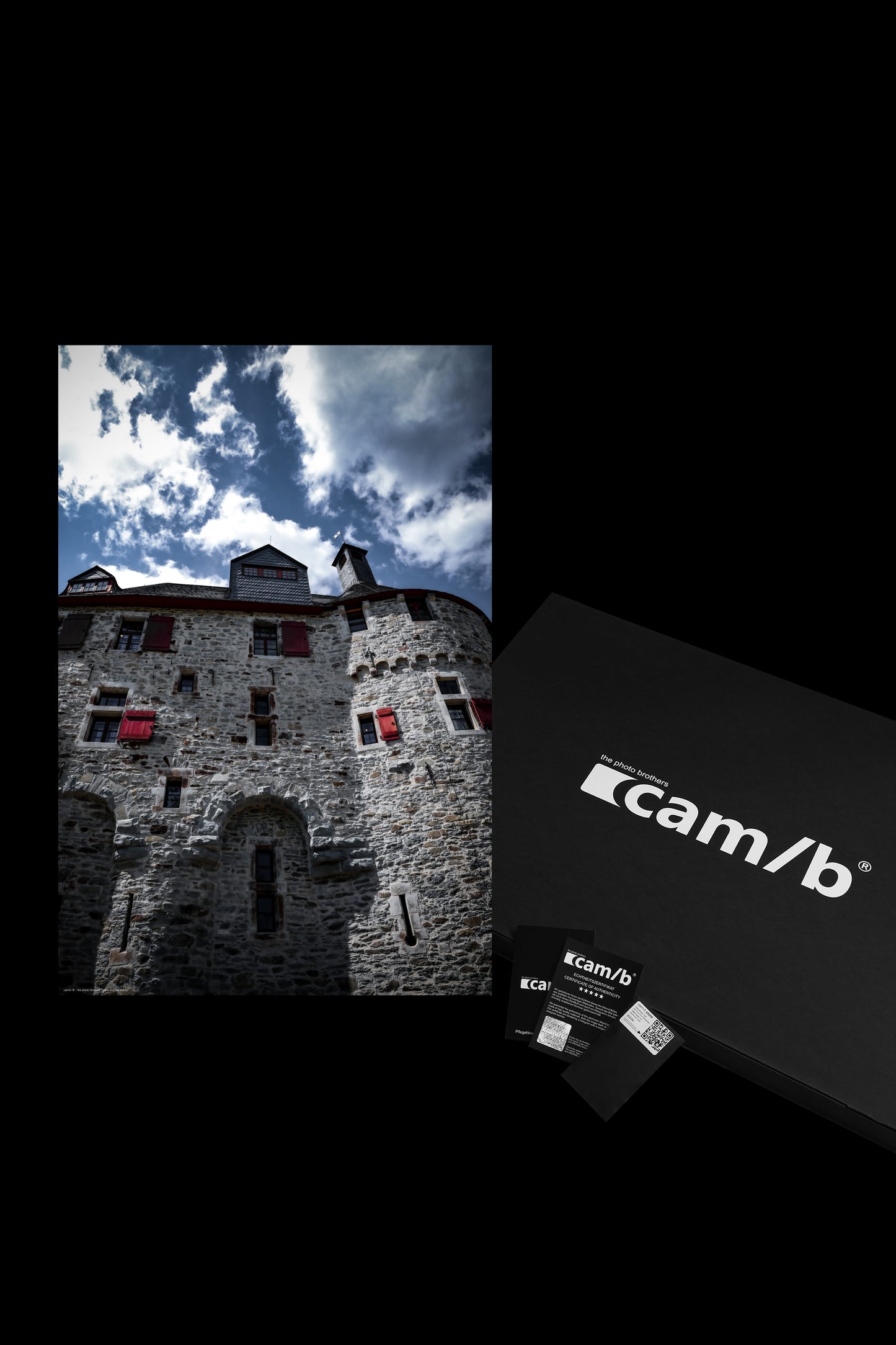 Wandbild "castle and the clouds"