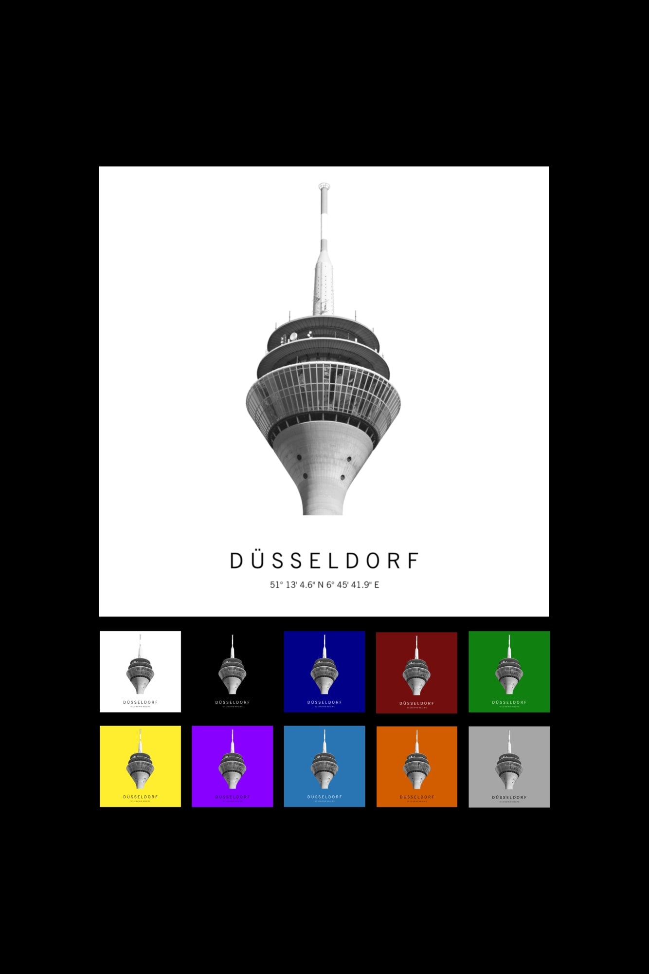 Art Edition Wandbild "Düsseldorf"