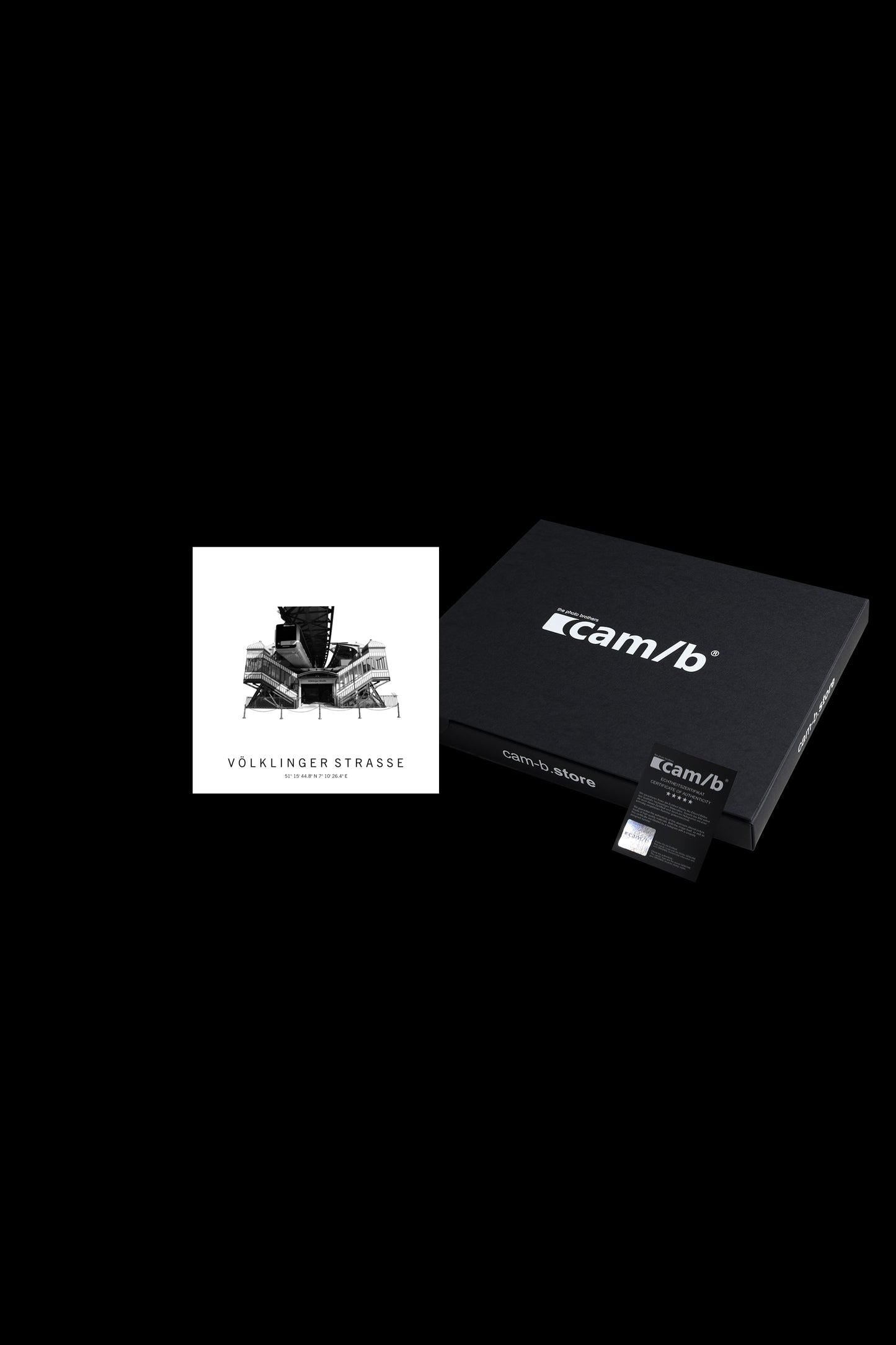 Art Edition Wandbild "völklinger straße" weiß mit Karton