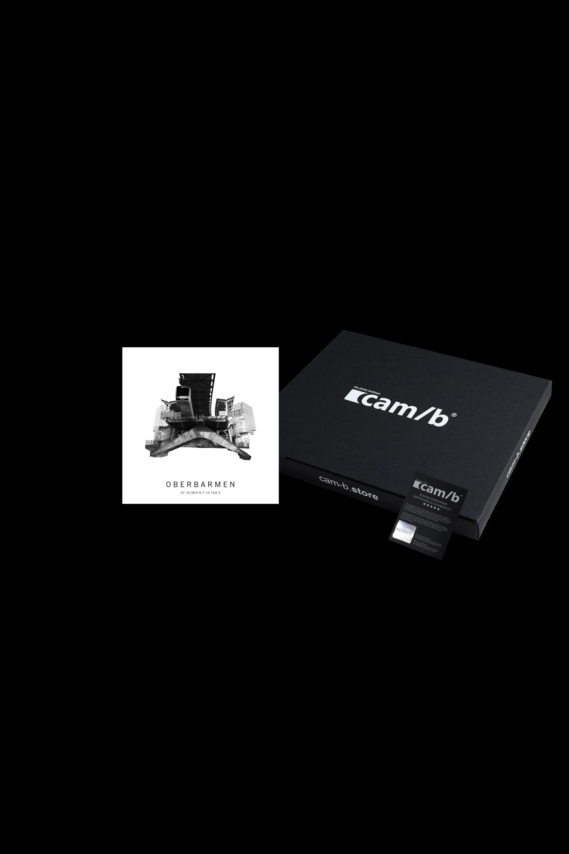 Art Edition Wandbild "oberbarmen" weiß mit Karton