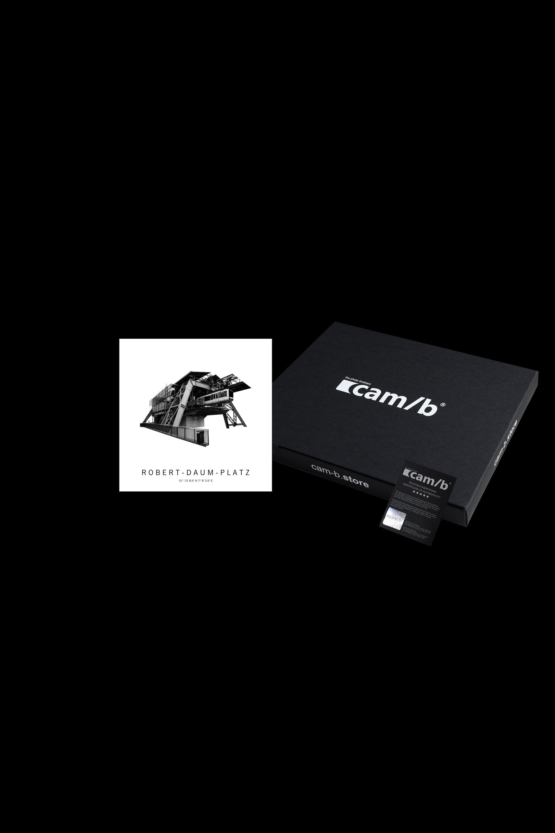 Art Edition Wandbild "robert-daum-platz" weiß mit Karton