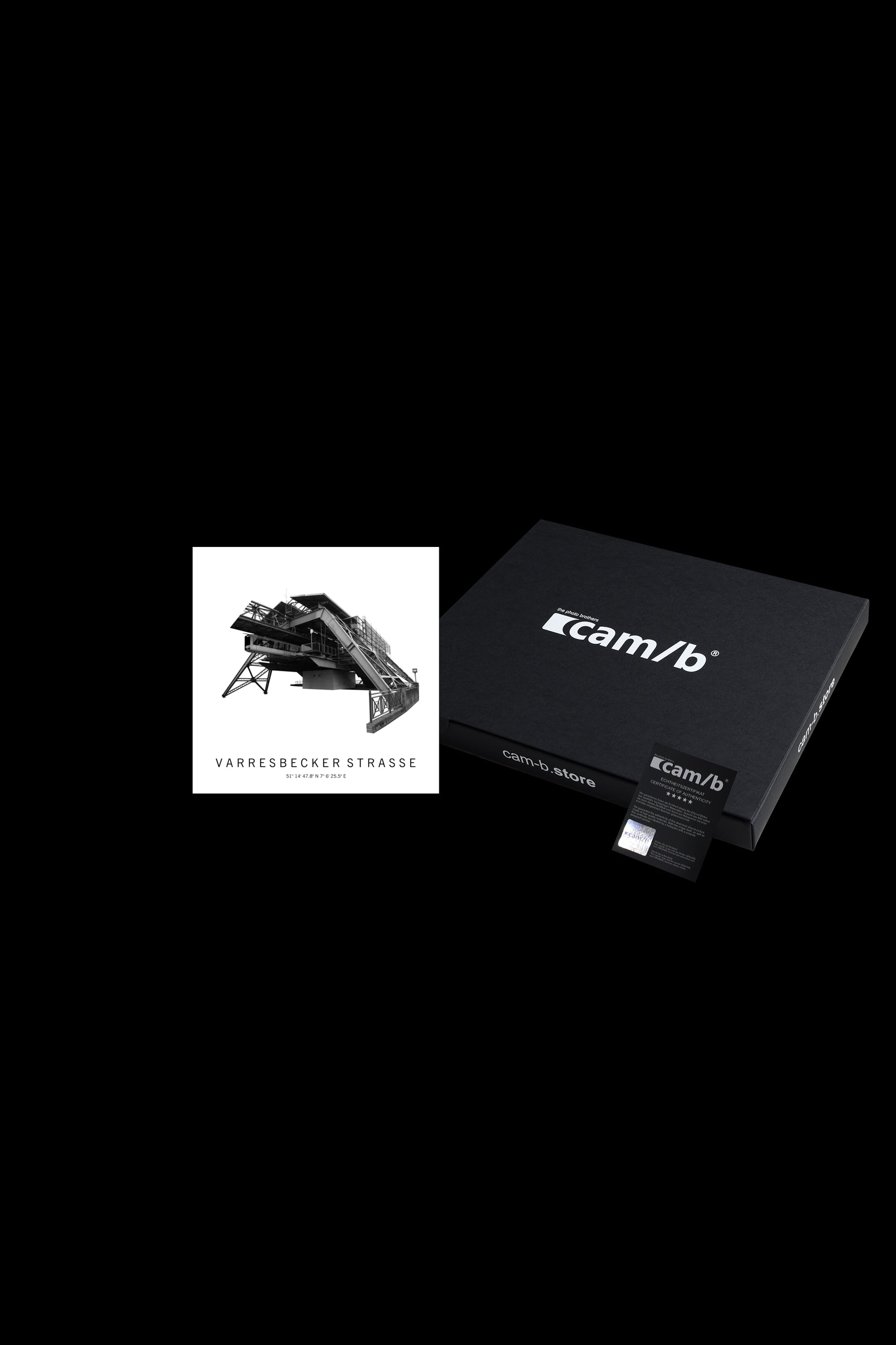 Art Edition Wandbild "varresbecker straße" weiß mit Karton