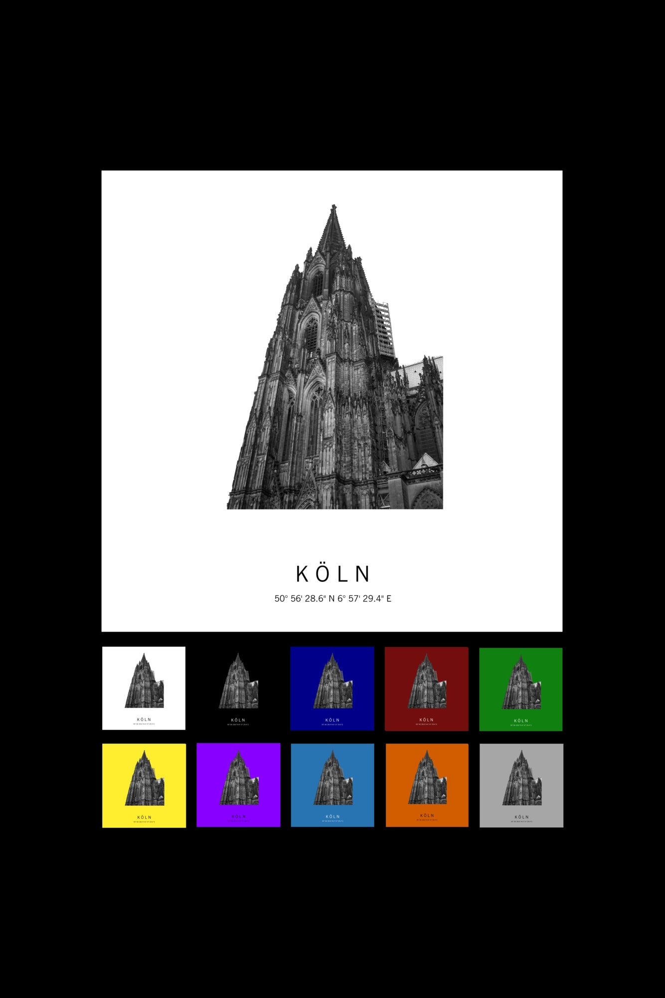 Art Edition Wandbild "Köln"