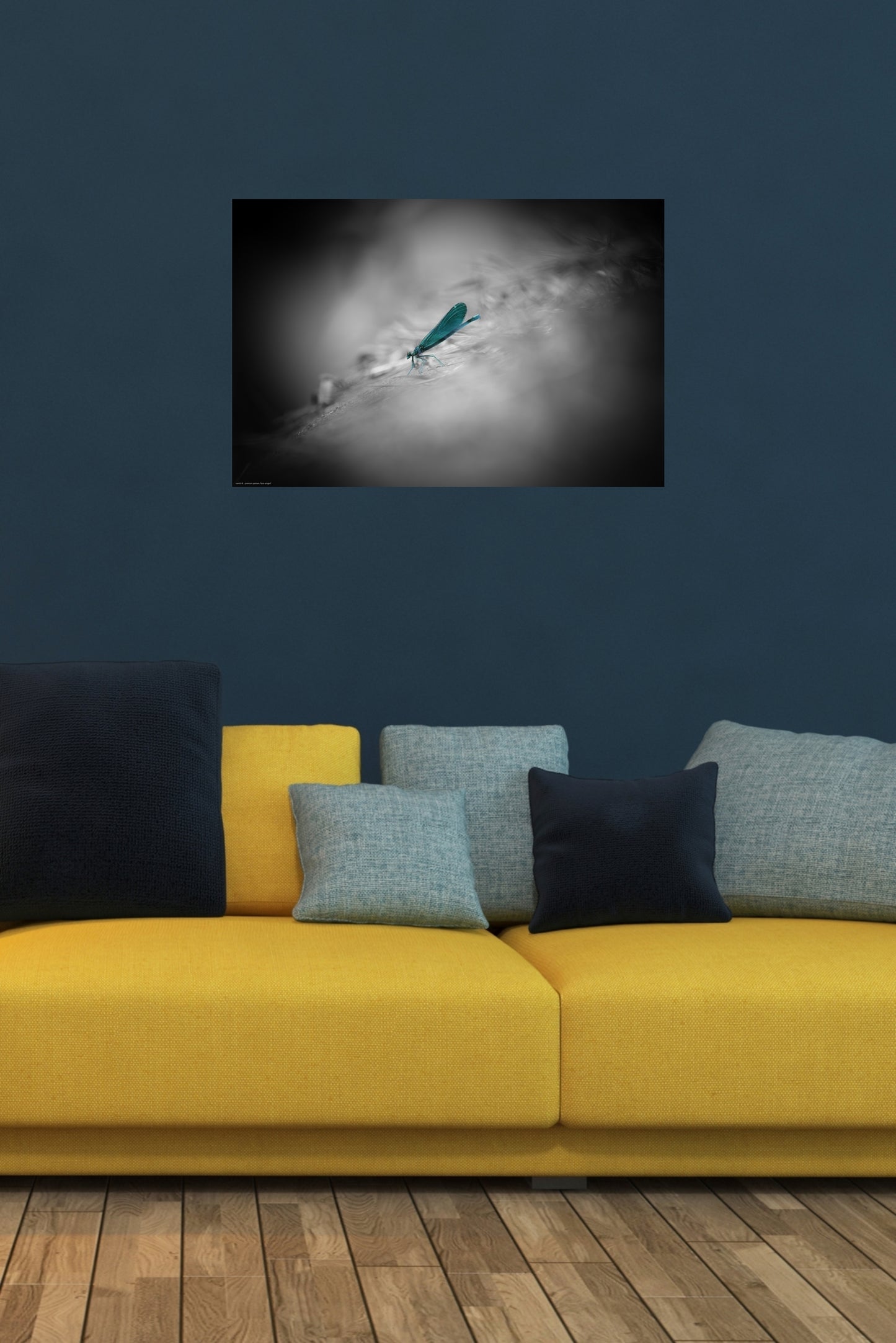 Wandbild "blue winged"