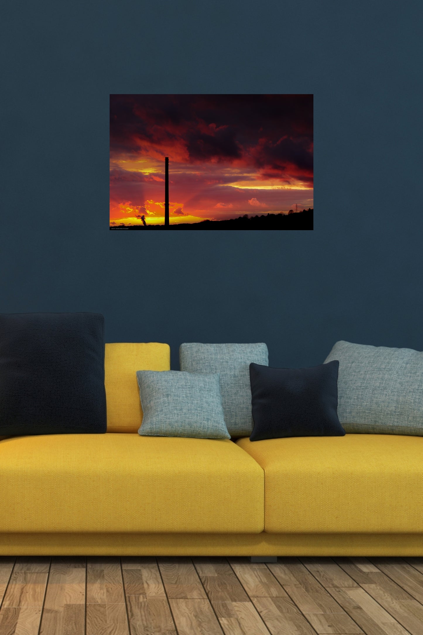 Wandbild "red sundown"
