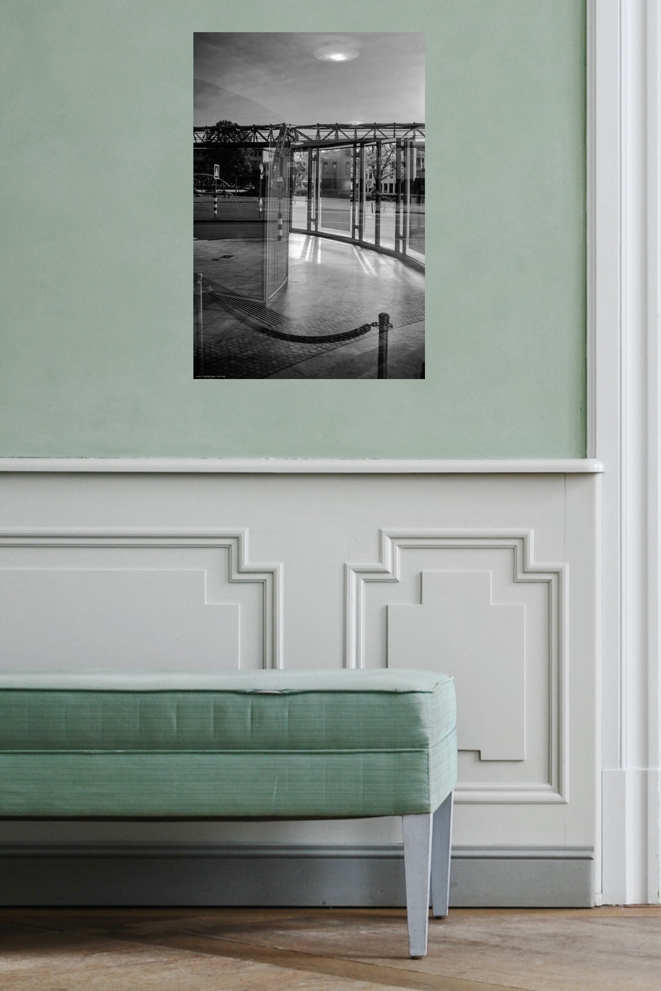 Wandbild "view through"