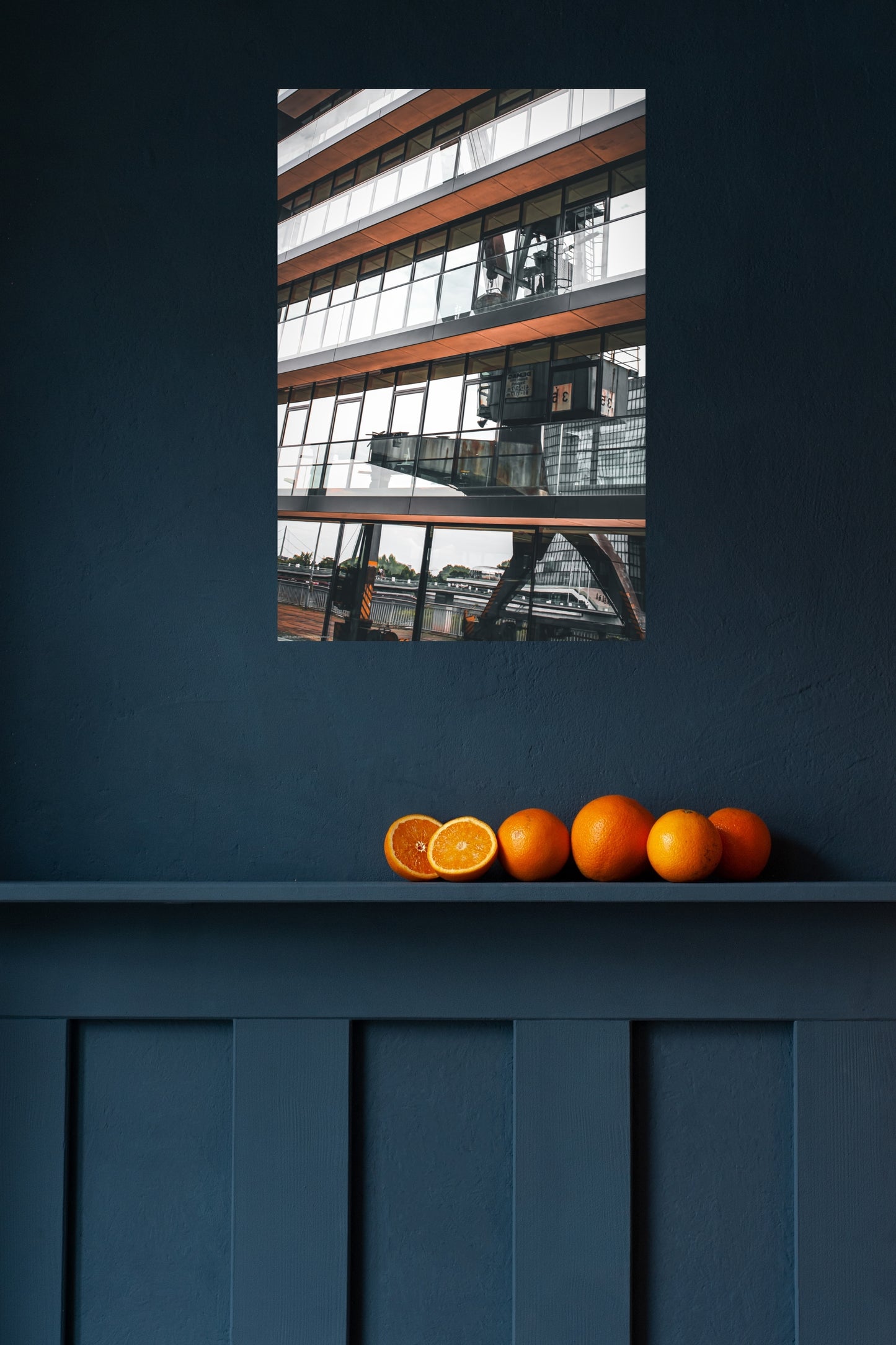 Wandbild "crane reflexion"