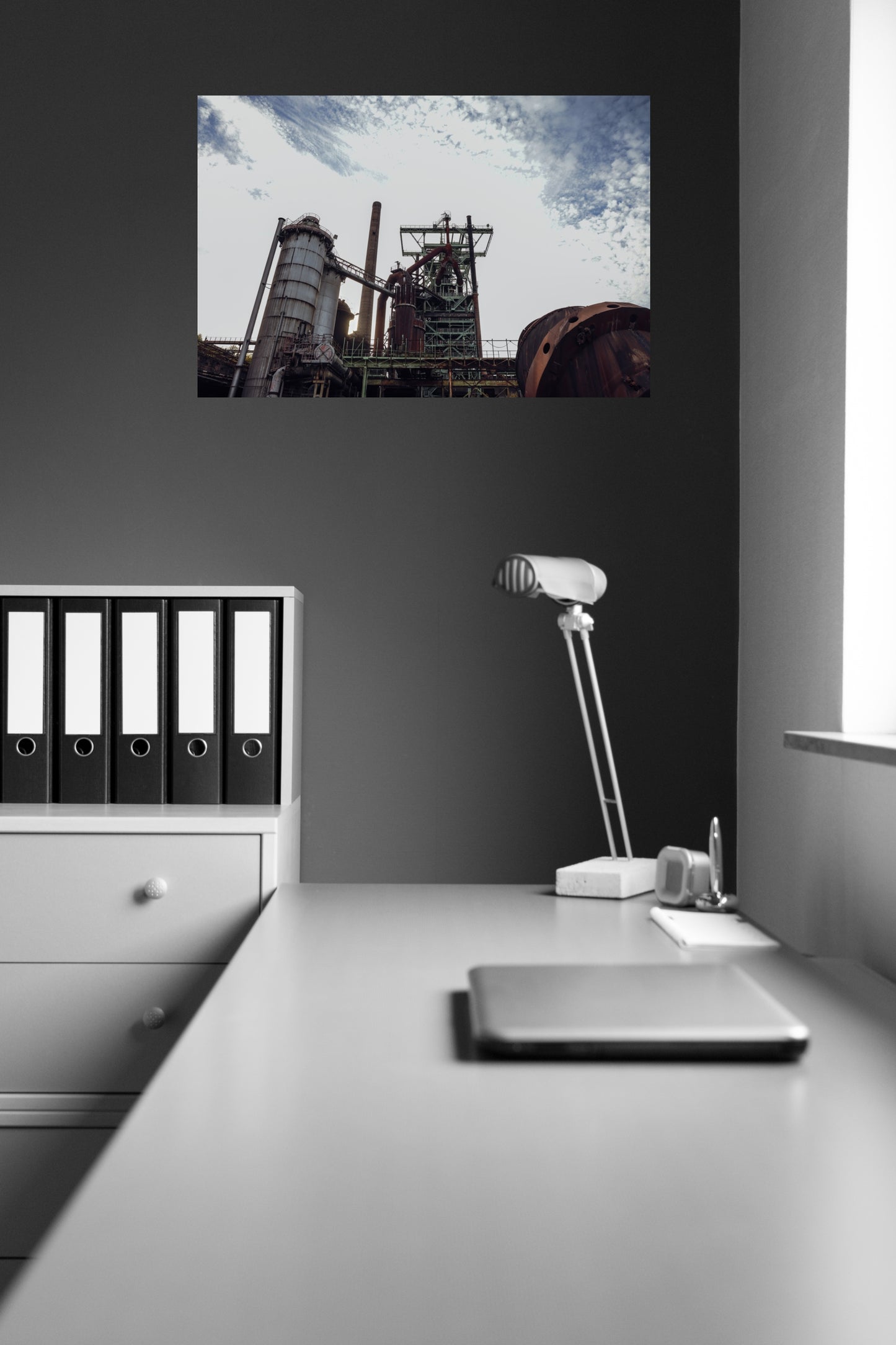 Wandbild "blast furnace"