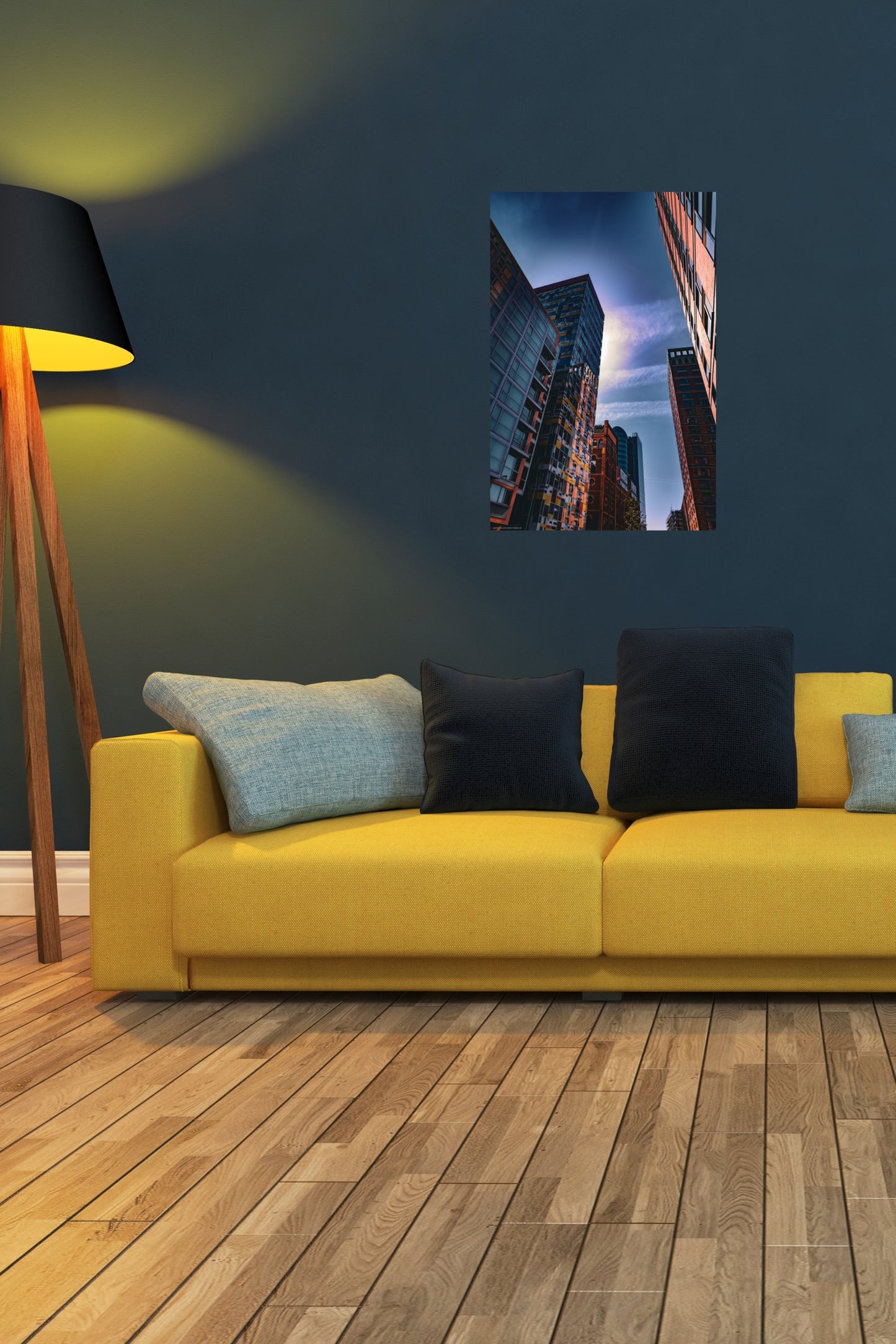 Wandbild "sundown city"