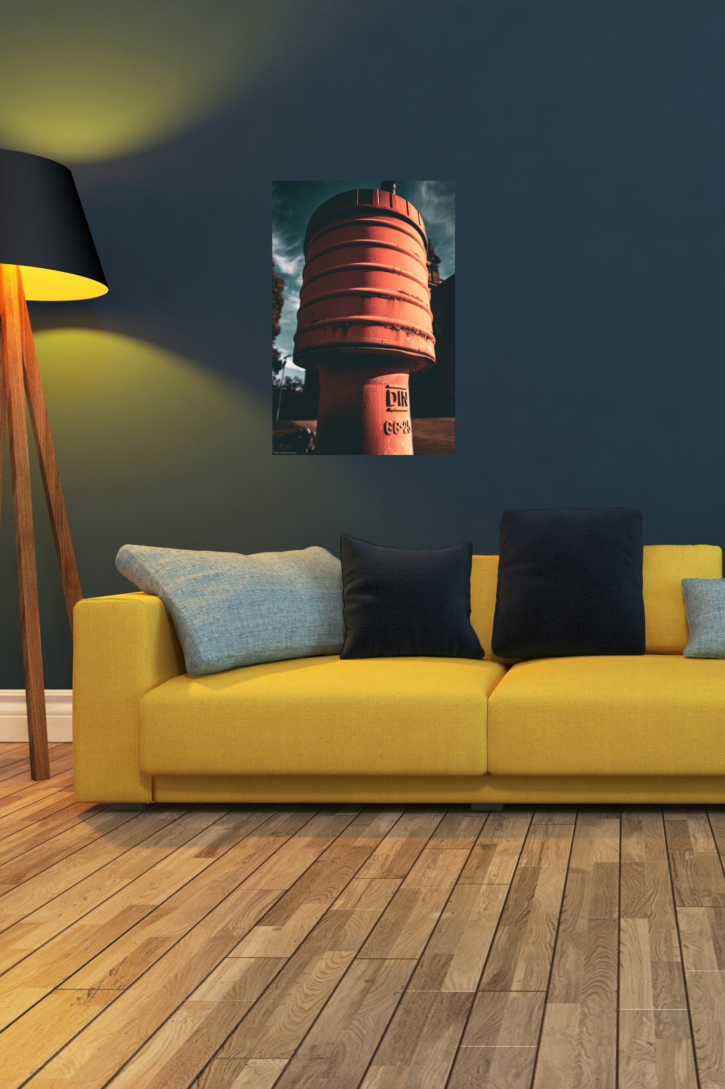 Wandbild "red hydrant"