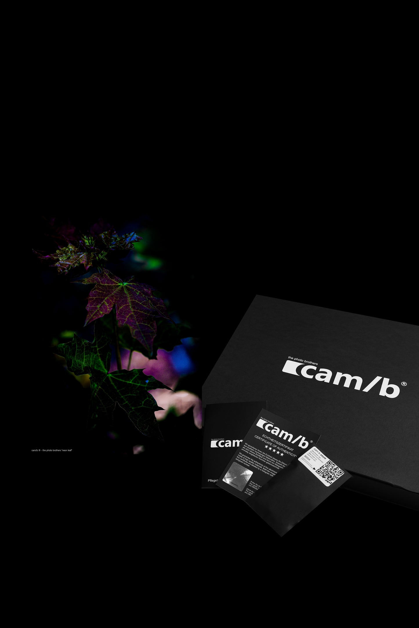 Wandbild "neon leaf"