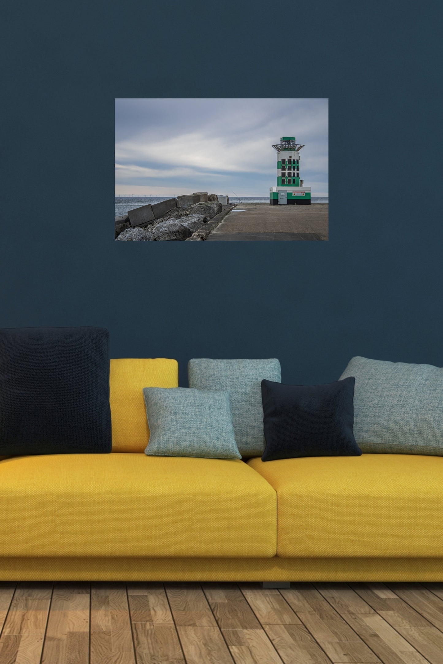 Wandbild "green lighthouse"