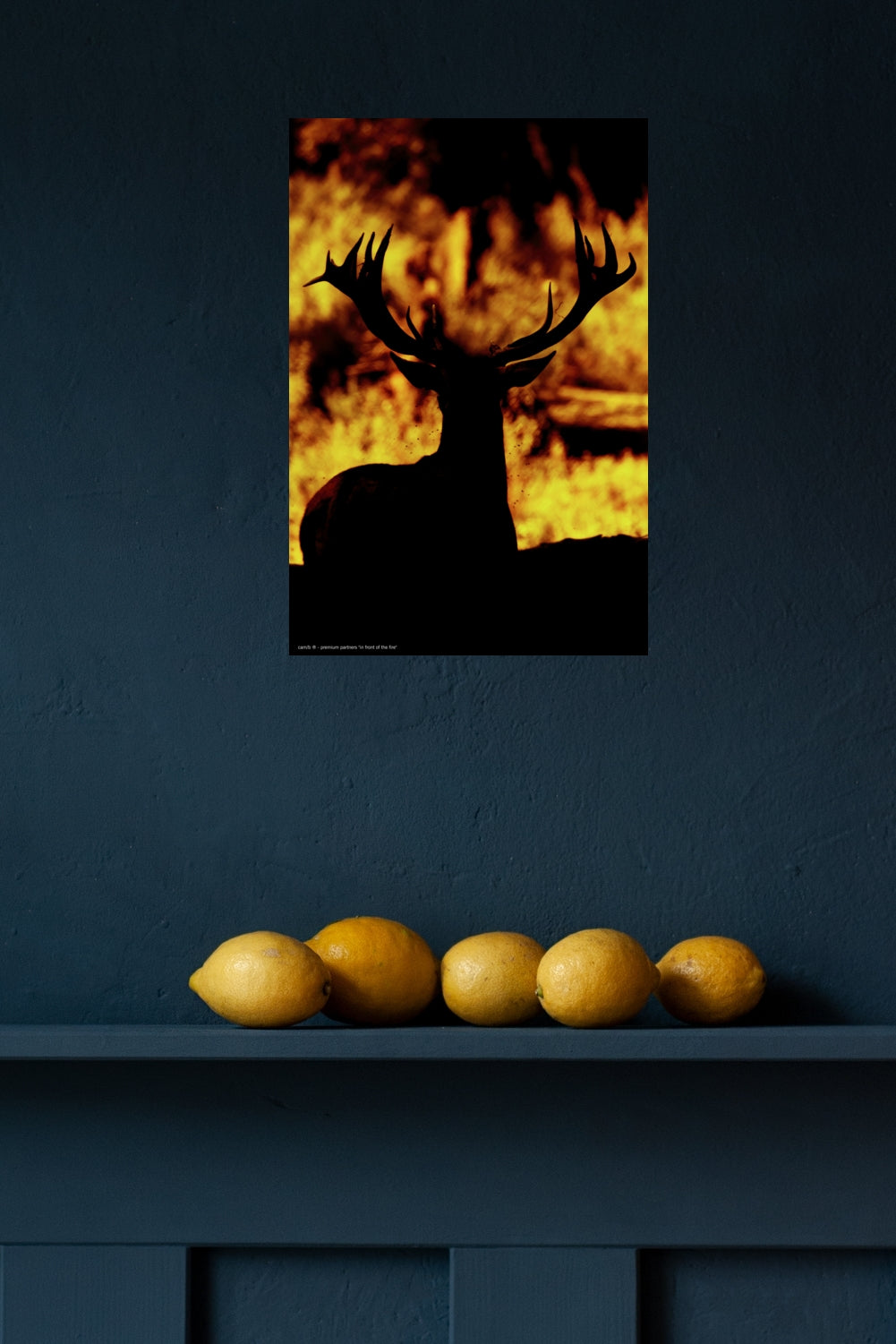 Wandbild "in front of the fire"