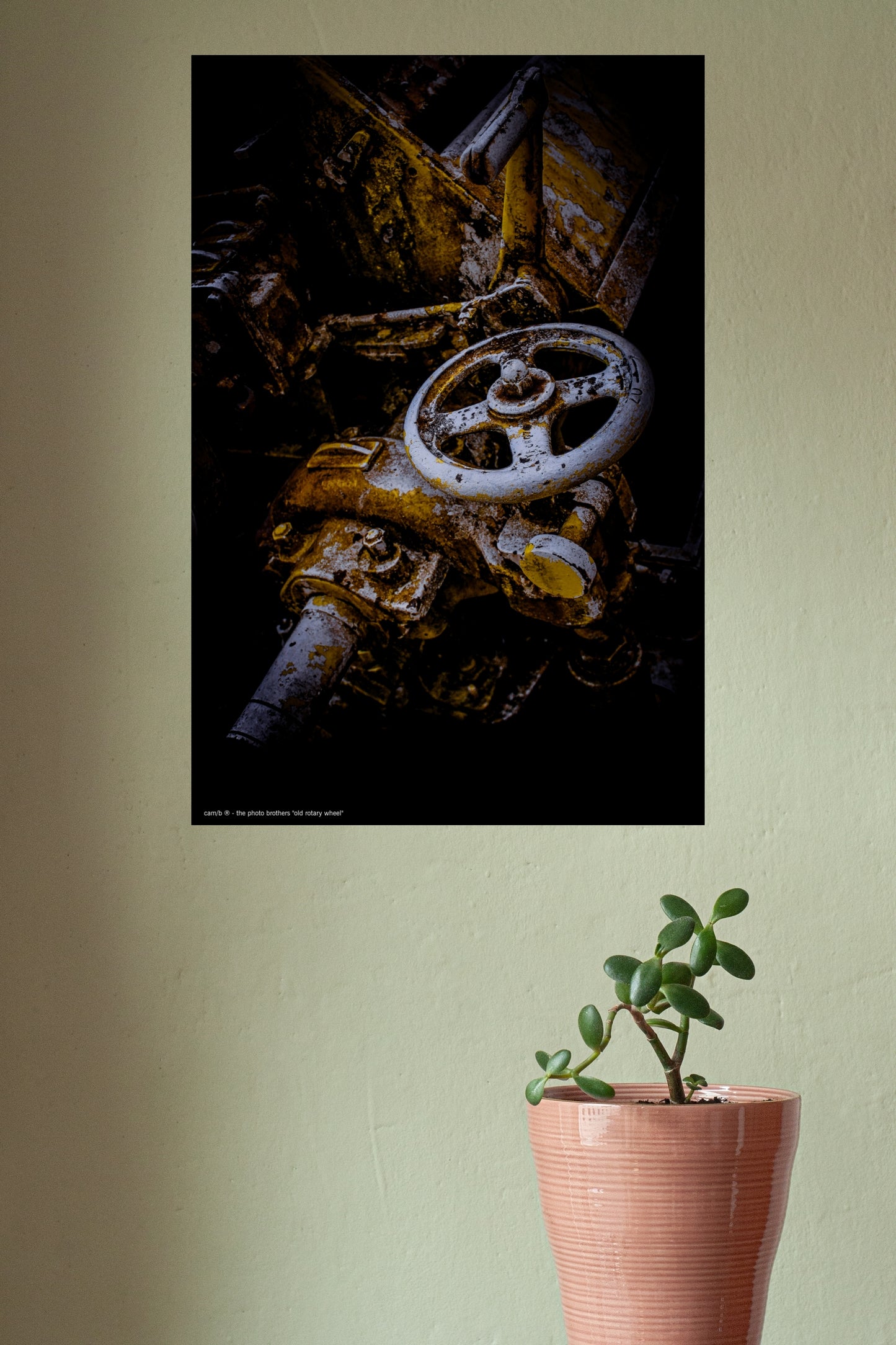 Wandbild "old rotary wheel"