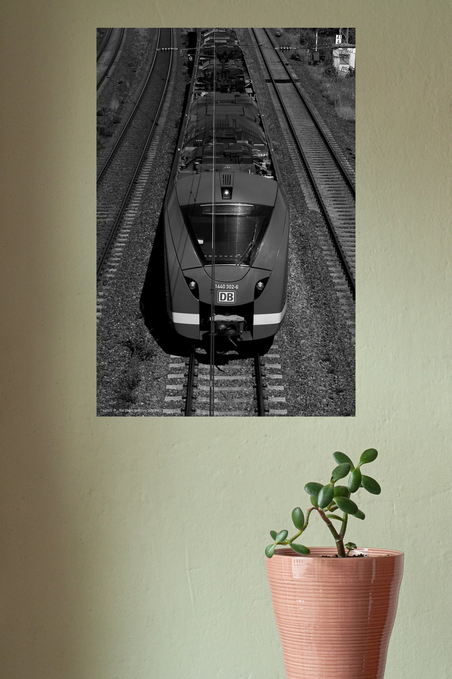 Wandbild "city train"