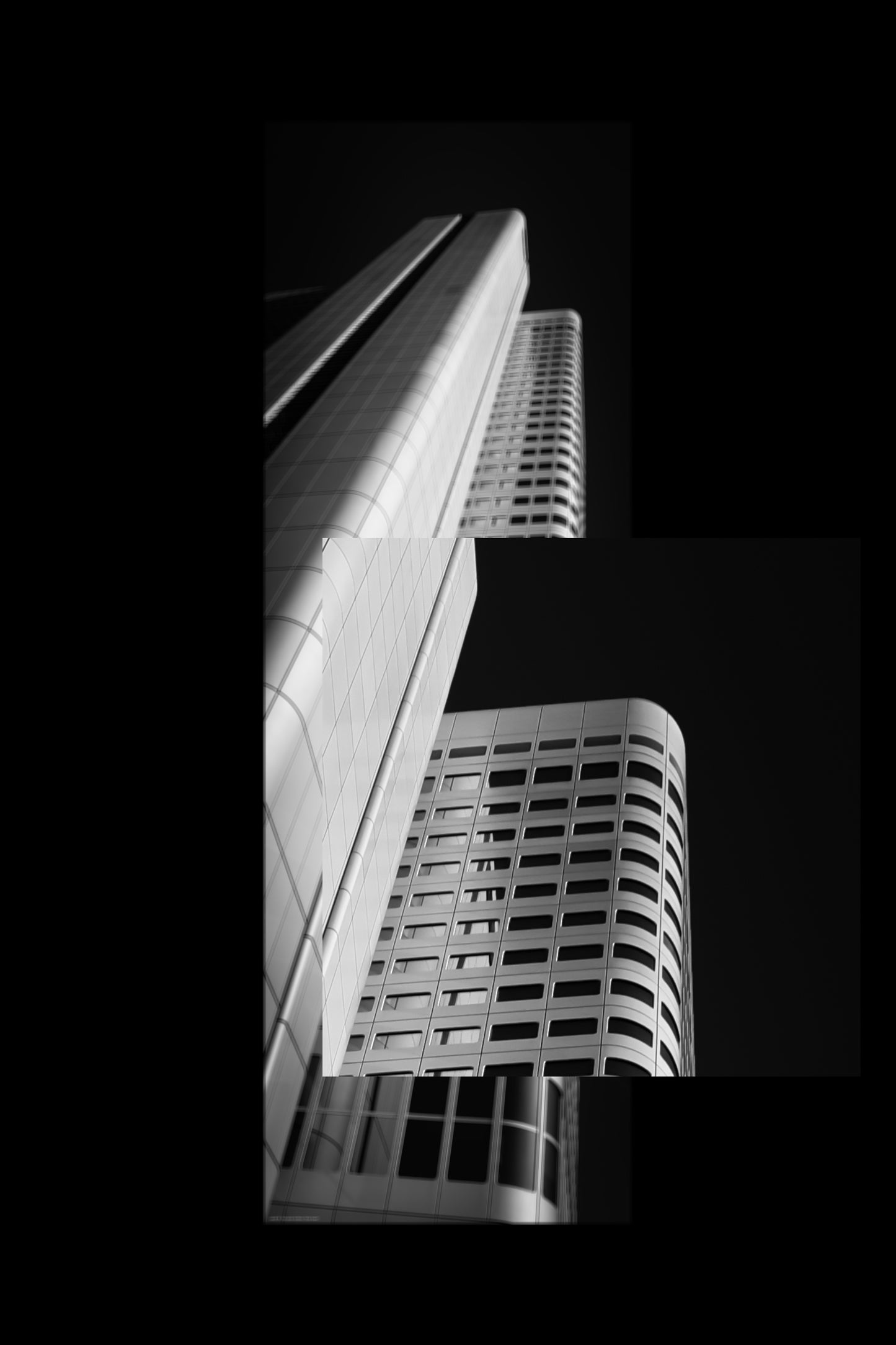 Wandbild "silver tower"