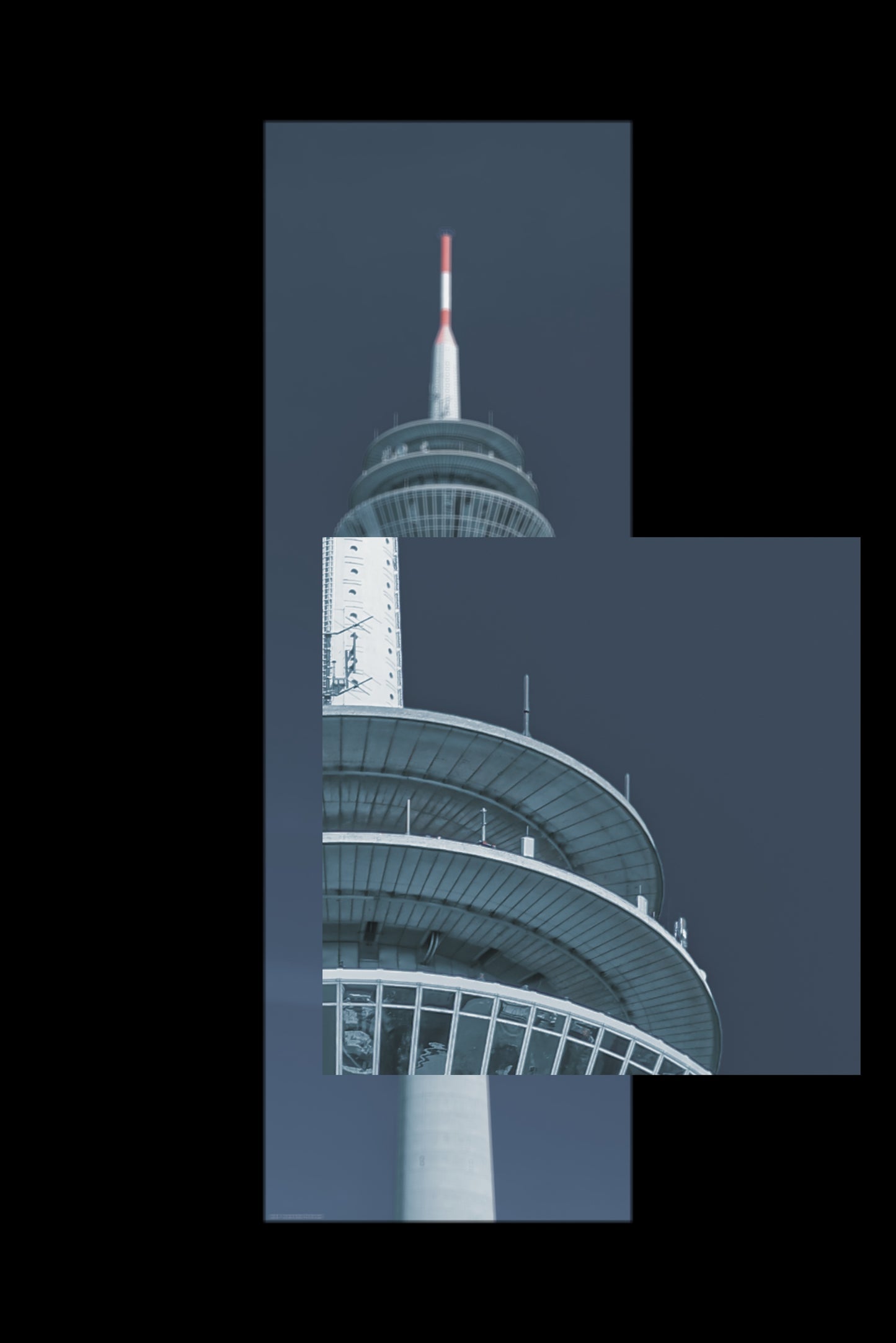 Wandbild "the rhine tower"