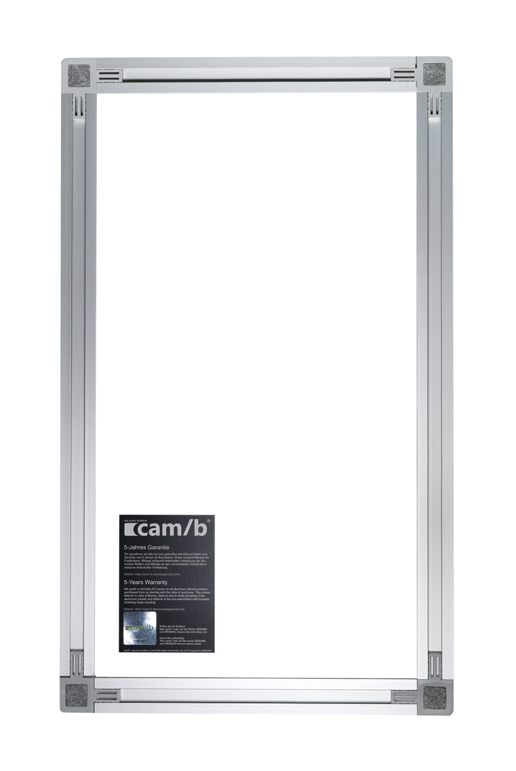 Aluminium-Schiene Wandbild