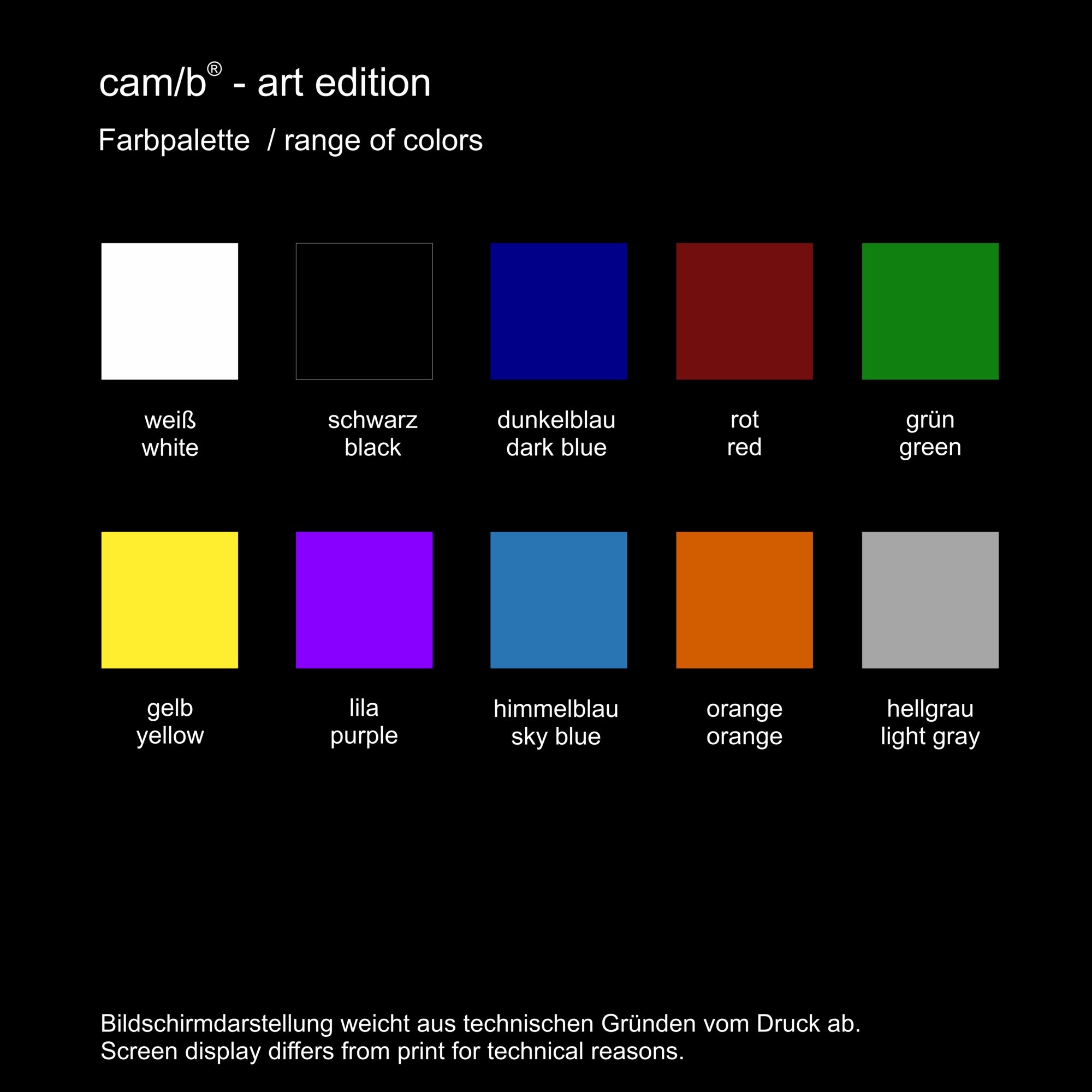 Farbpalette ART EDITION