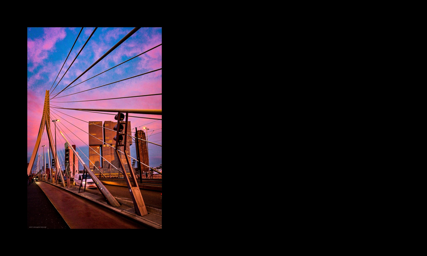 Wandbild "erasmus night"