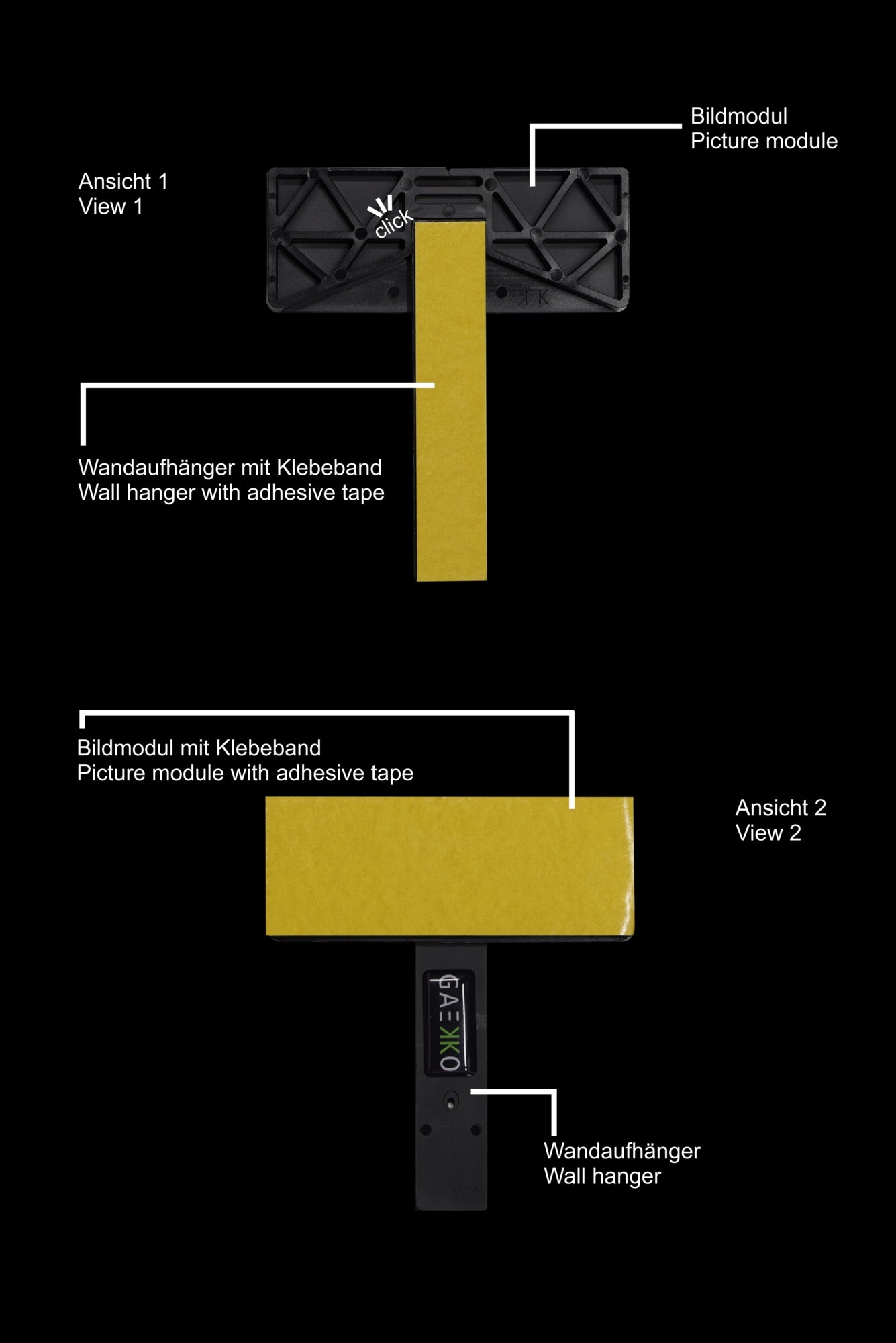 GalerieGAEKKO Bildaufhänger Technik