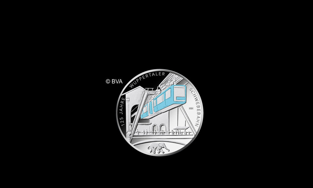 Silbermünze 125 Jahre Schwebebahn (C) BVA