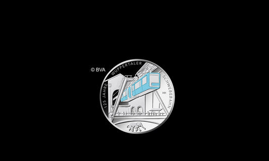 Silbermünze 125 Jahre Schwebebahn (C) BVA