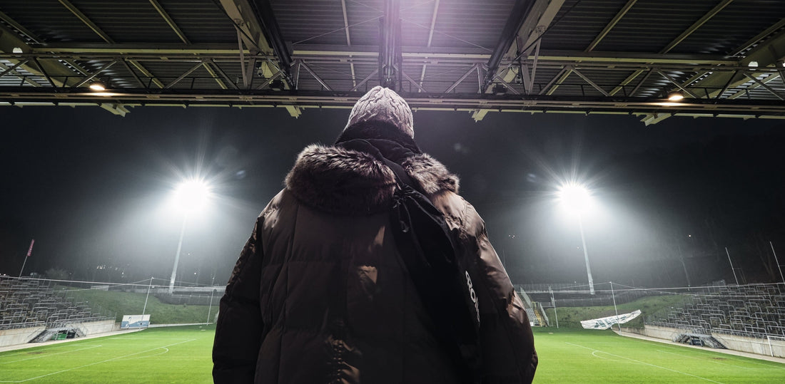 Blick von der Tribüne Stadion am Zoo Wuppertal