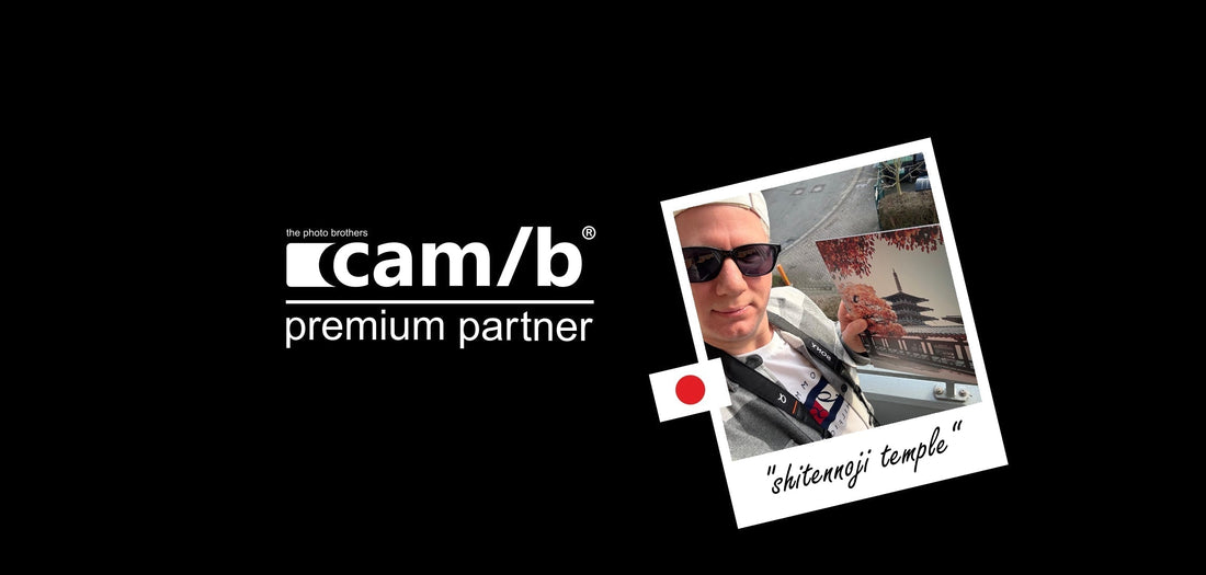 Christian Horenkamp mit seinem Wandbild "shitennoji temple"