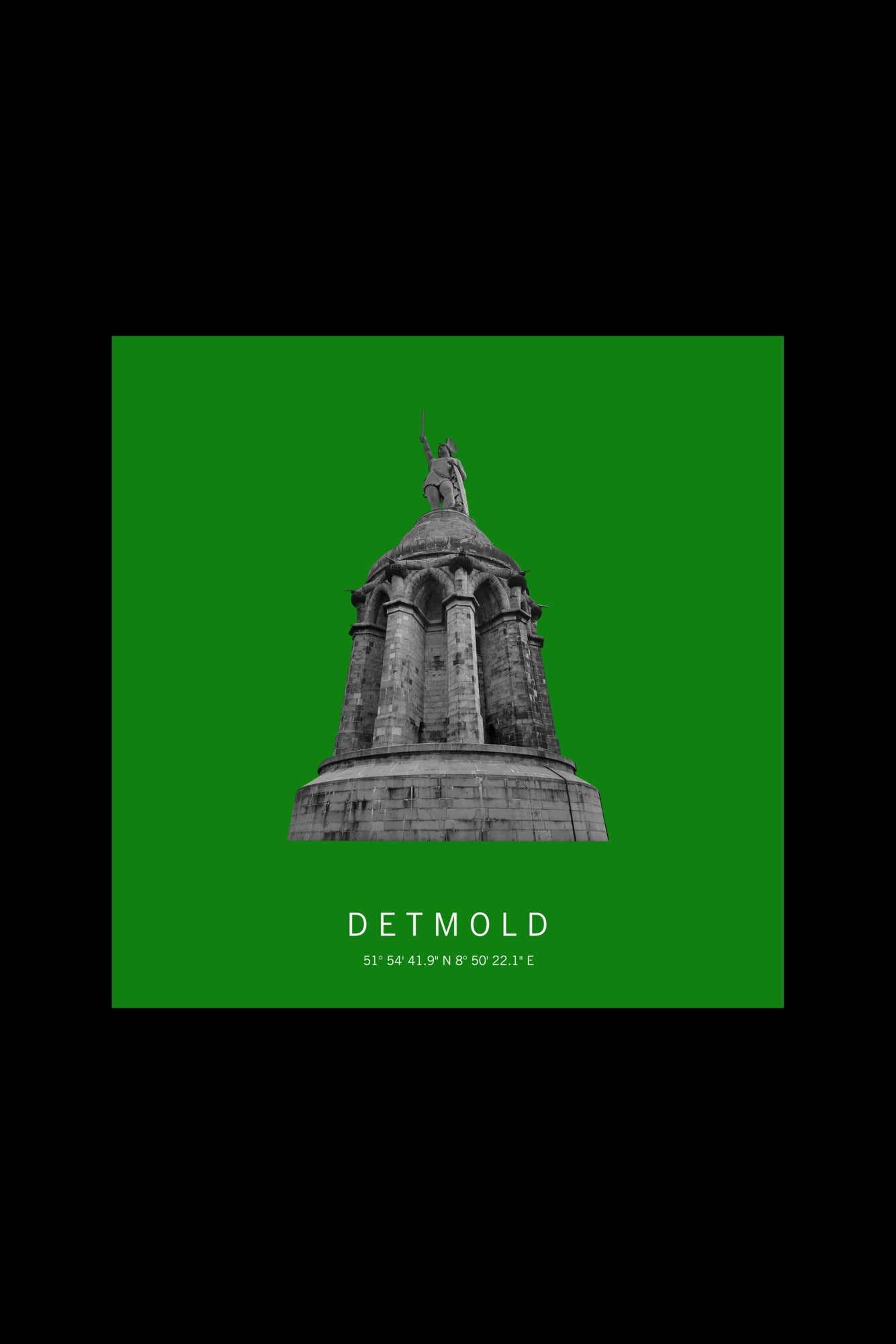 Art Edition Wandbild "Detmold" grün