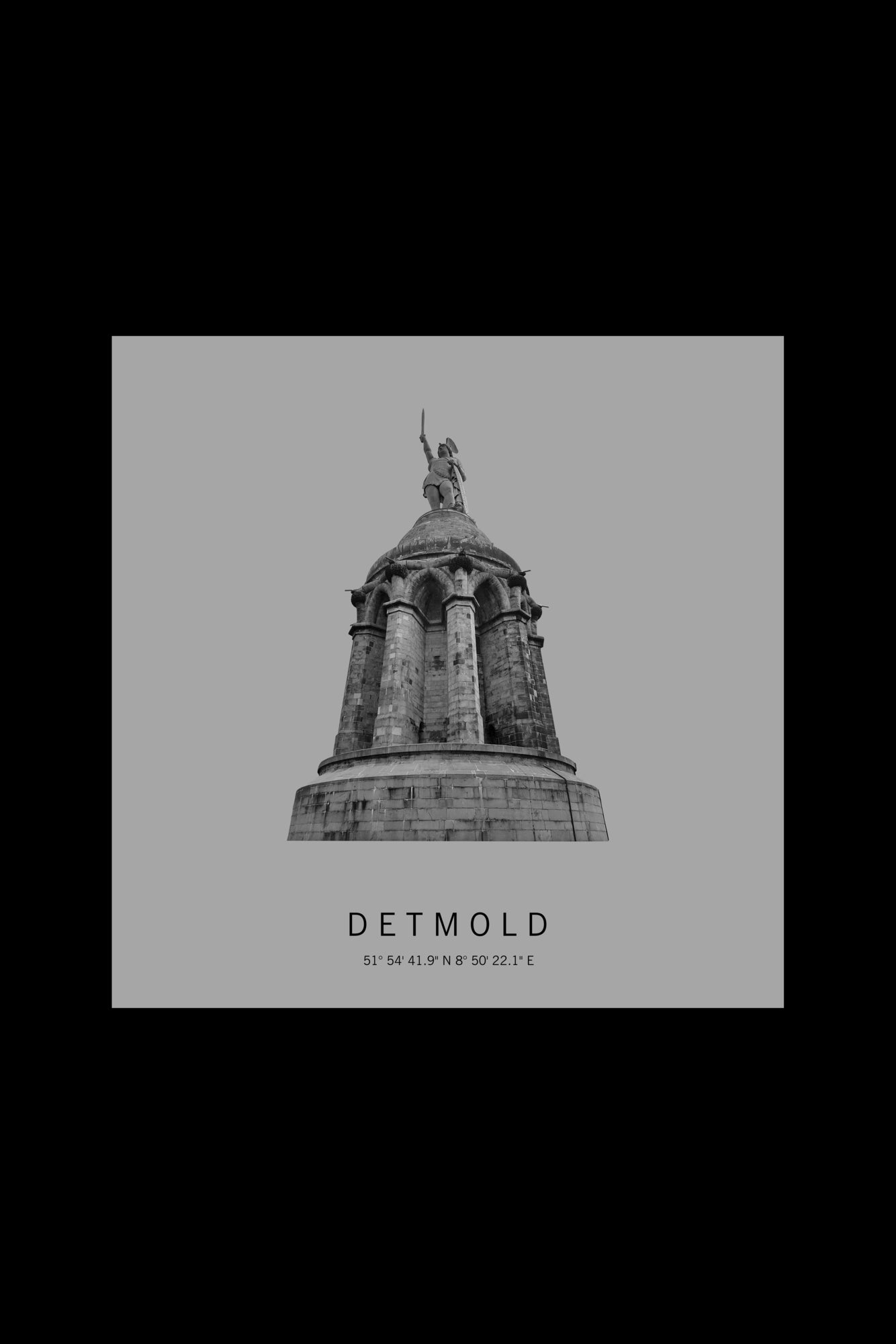 Art Edition Wandbild "Detmold" hellgrau