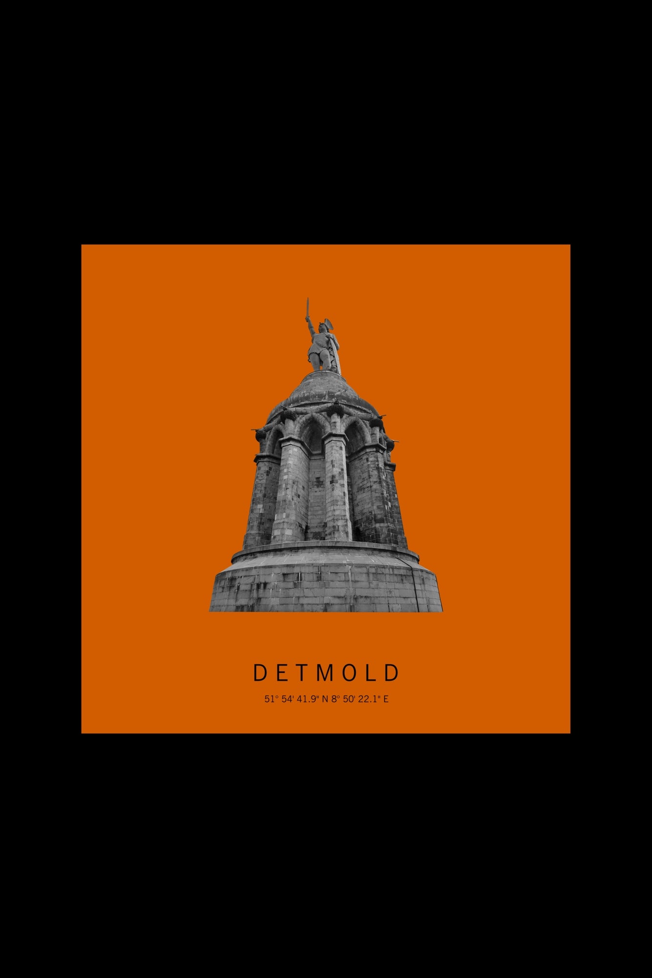 Art Edition Wandbild "Detmold" orange