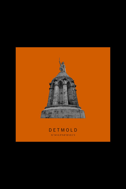 Art Edition Wandbild "Detmold" orange