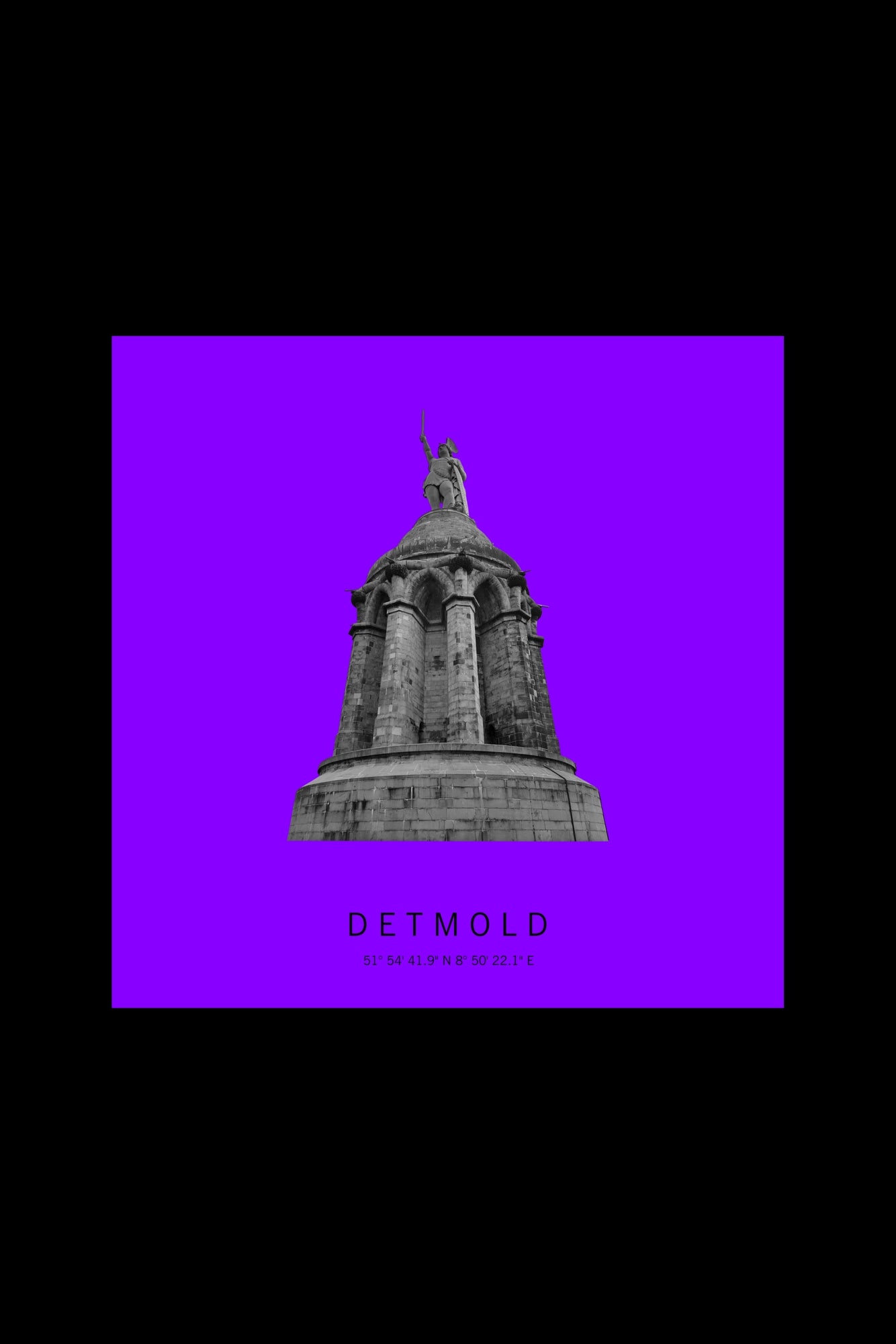 Art Edition Wandbild "Detmold" lila