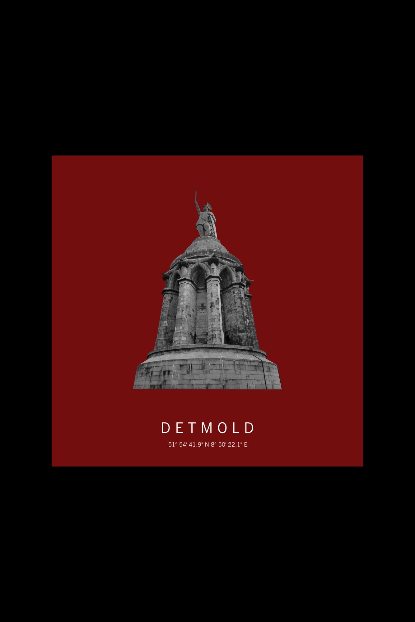 Art Edition Wandbild "Detmold" rot