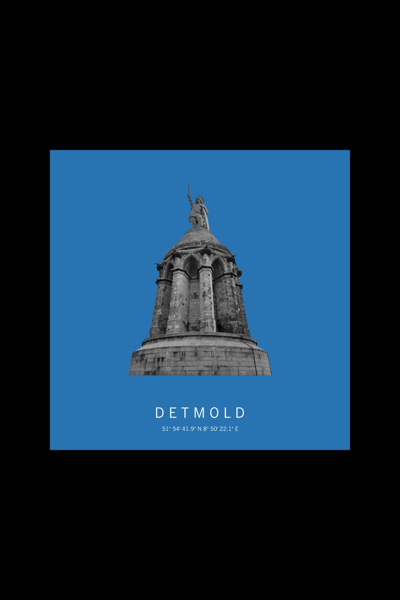 Art Edition Wandbild "Detmold" himmelblau