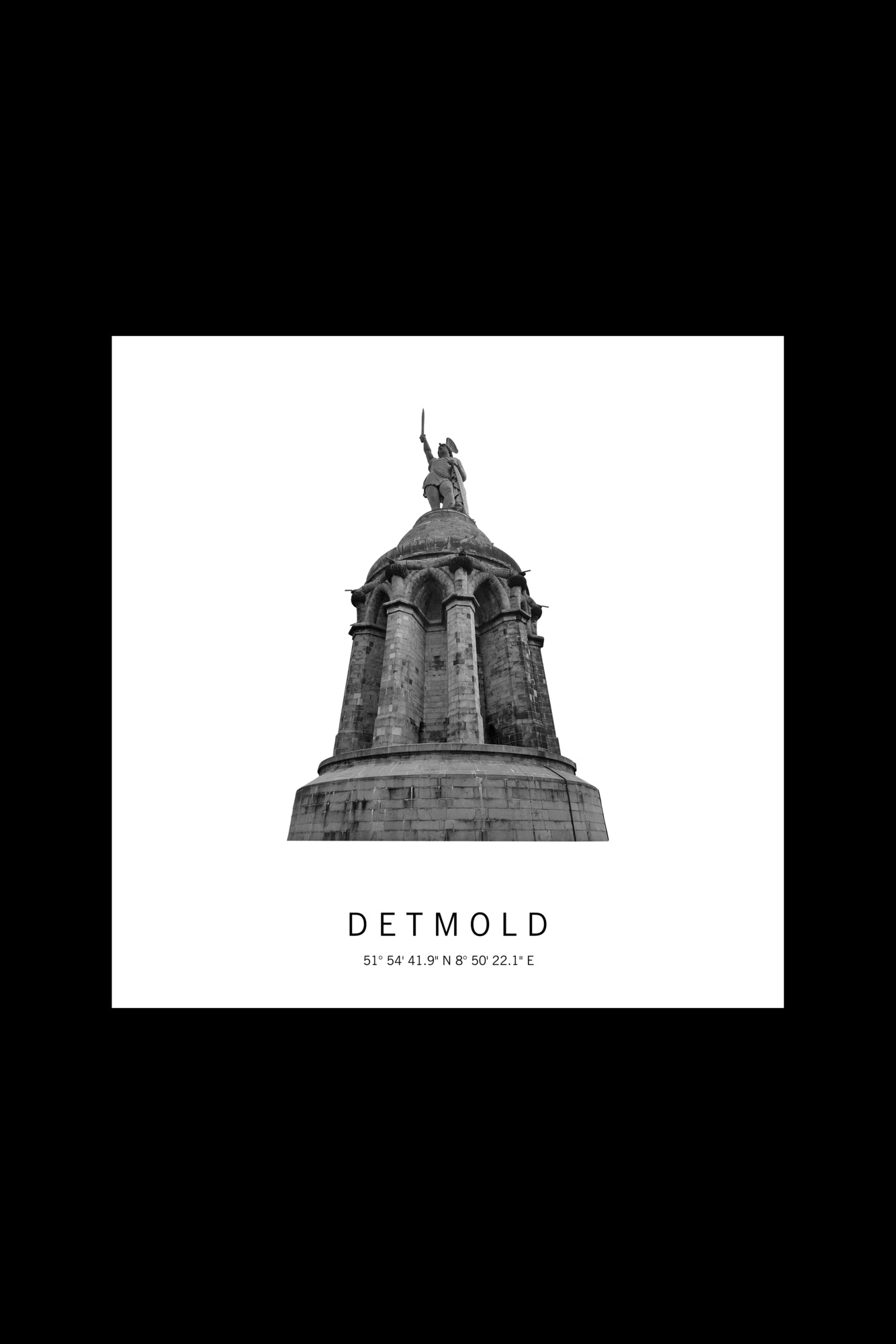 Art Edition Wandbild "Detmold" weiß