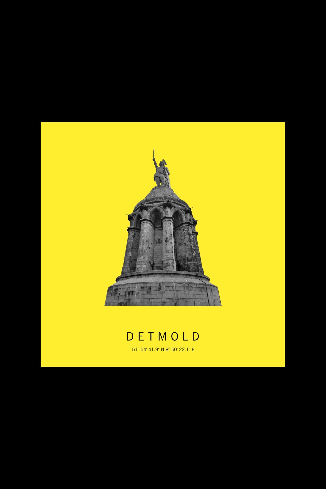 Art Edition Wandbild "Detmold" gelb