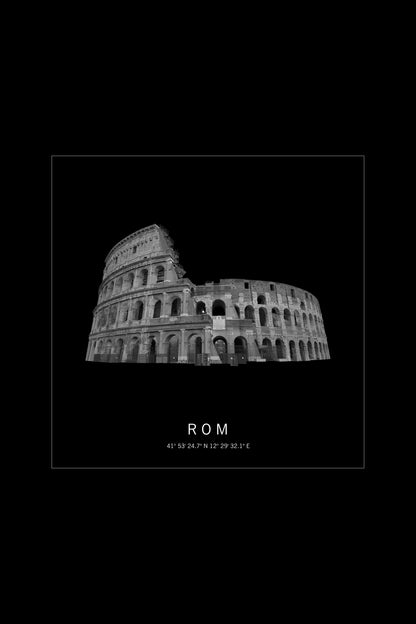 Art Edition Wandbild "Rom" schwarz