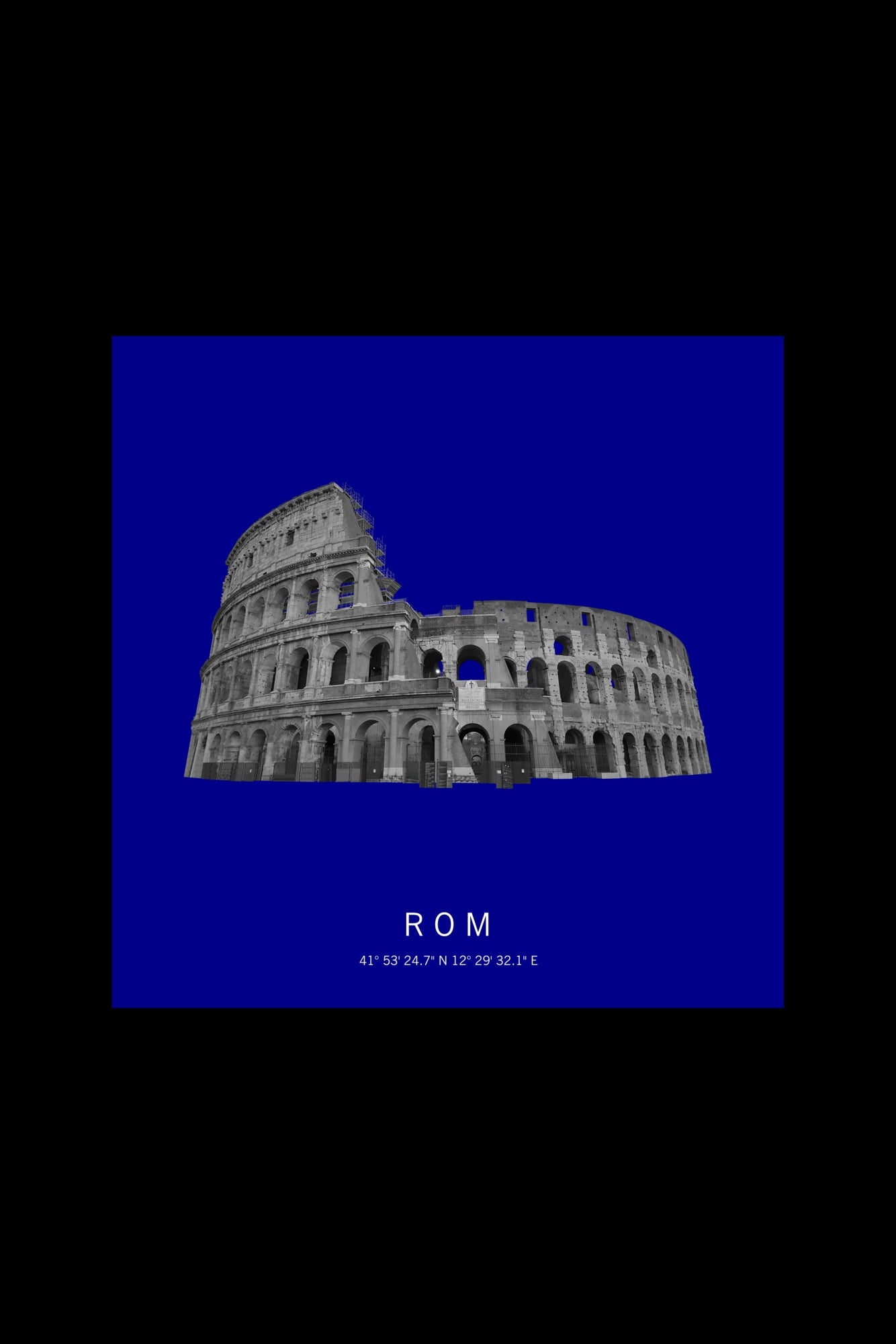 Art Edition Wandbild "Rom" dunkelblau