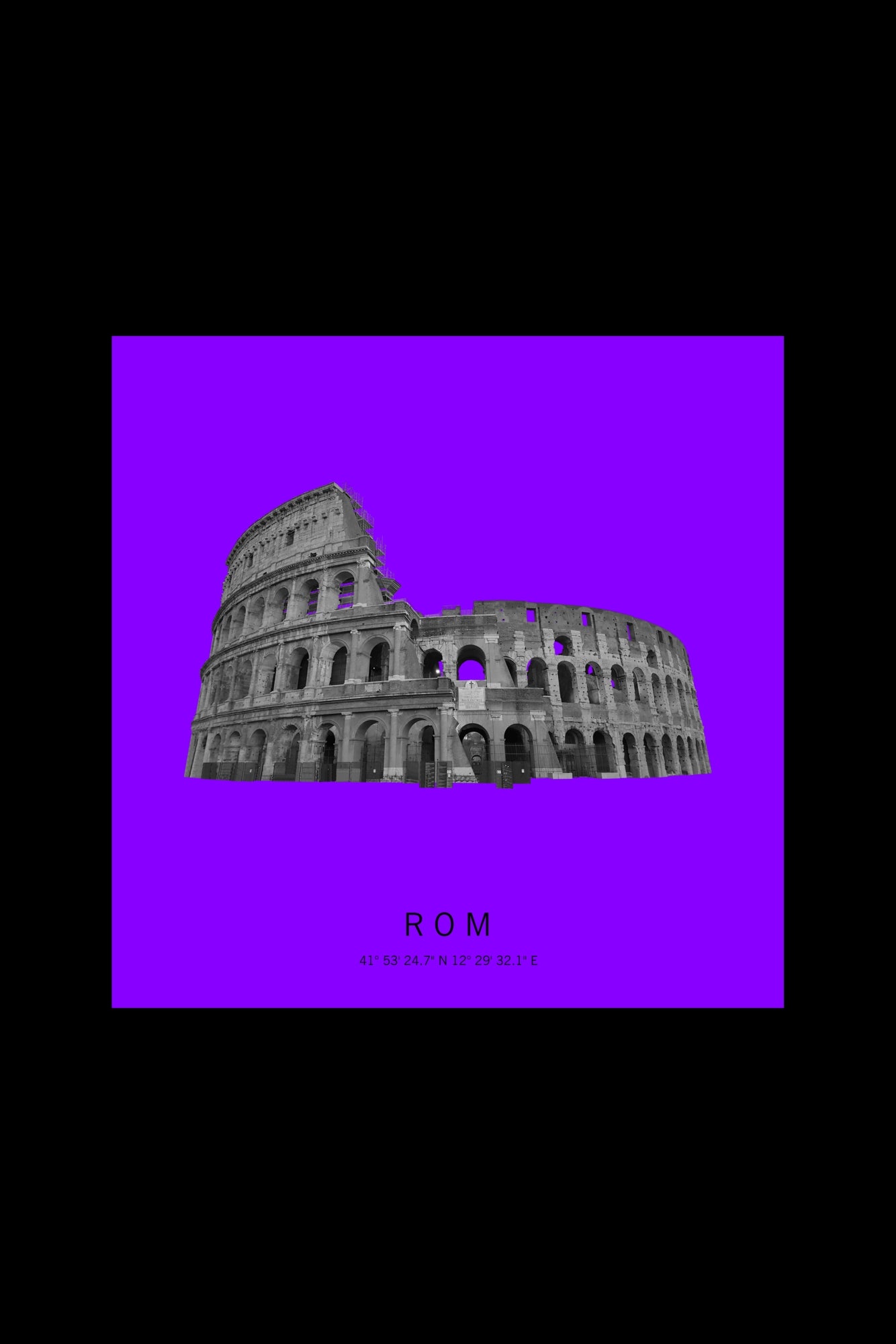 Art Edition Wandbild "Rom" lila