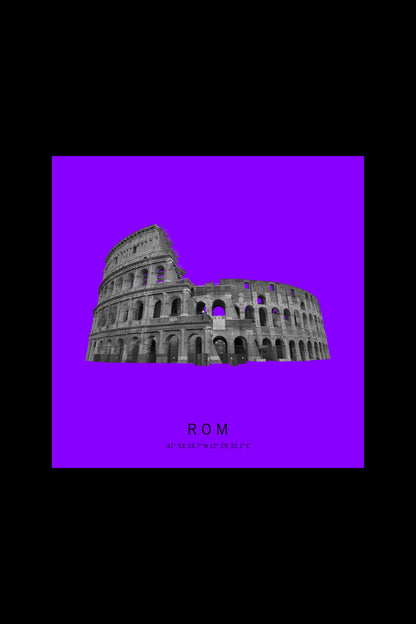 Art Edition Wandbild "Rom" lila