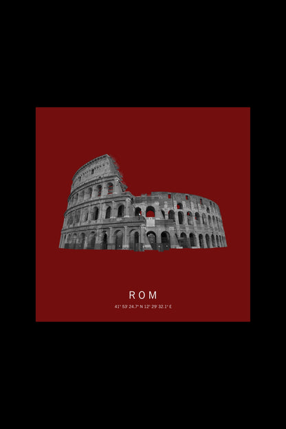 Art Edition Wandbild "Rom" rot