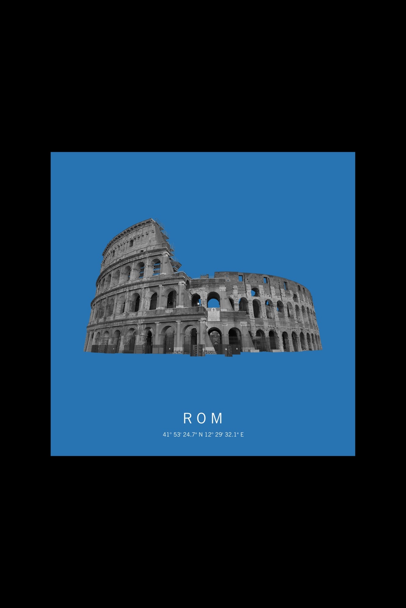 Art Edition Wandbild "Rom" himmelblau