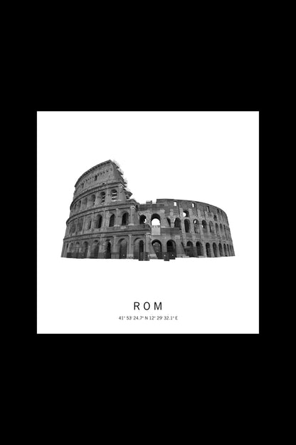 Art Edition Wandbild "Rom" weiß