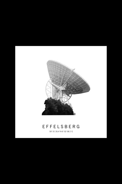 Art Edition Wandbild "Effelsberg" weiß