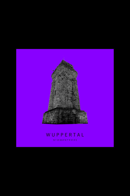 Art Edition Wandbild "Wuppertal" lila