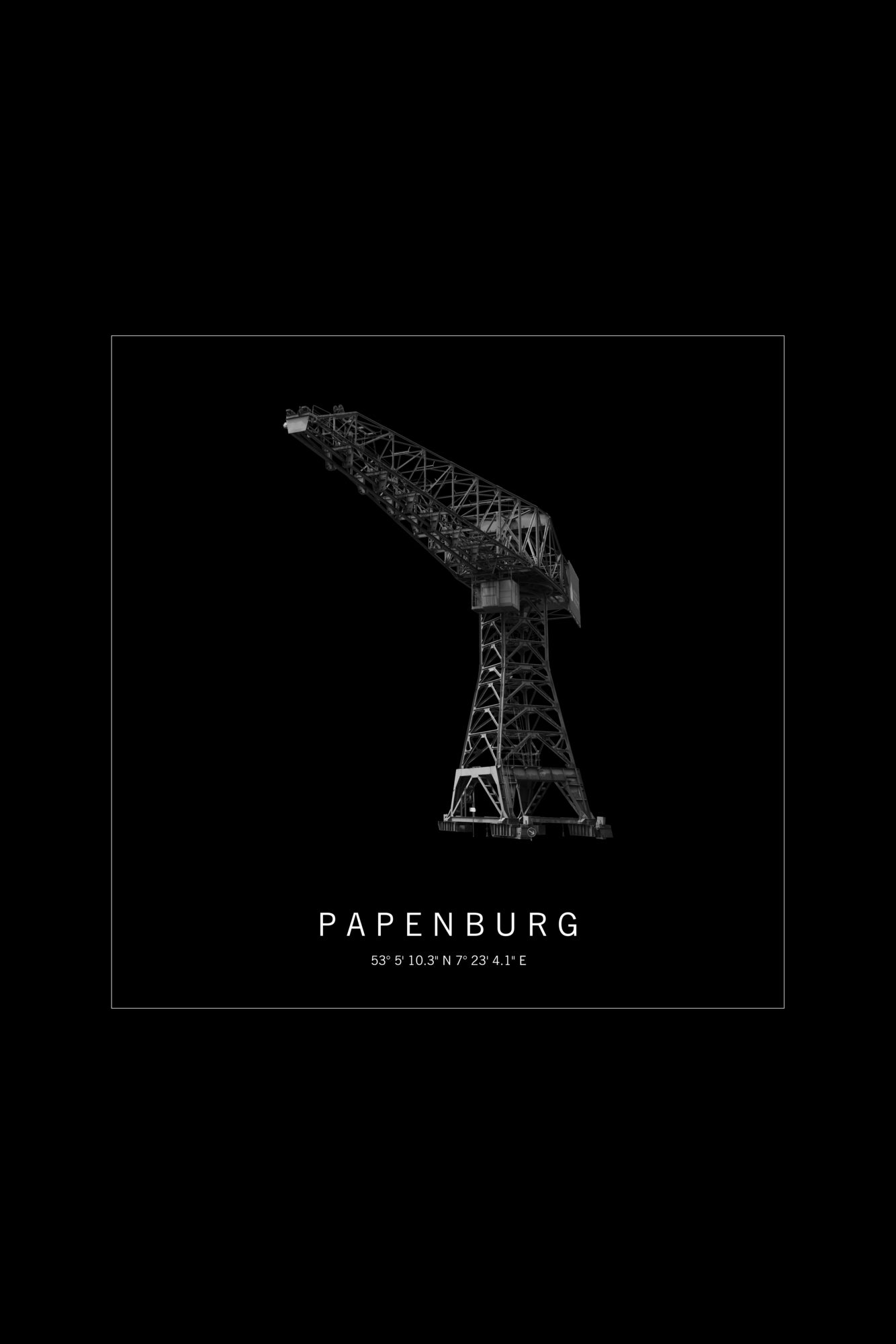 Art Edition Wandbild "Papenburg" schwarz