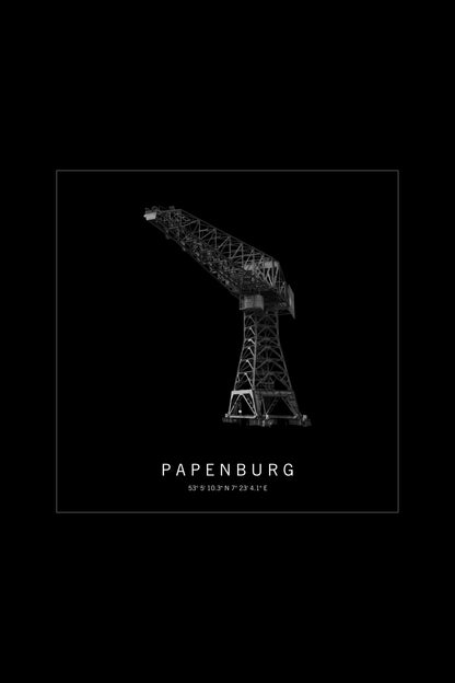 Art Edition Wandbild "Papenburg" schwarz