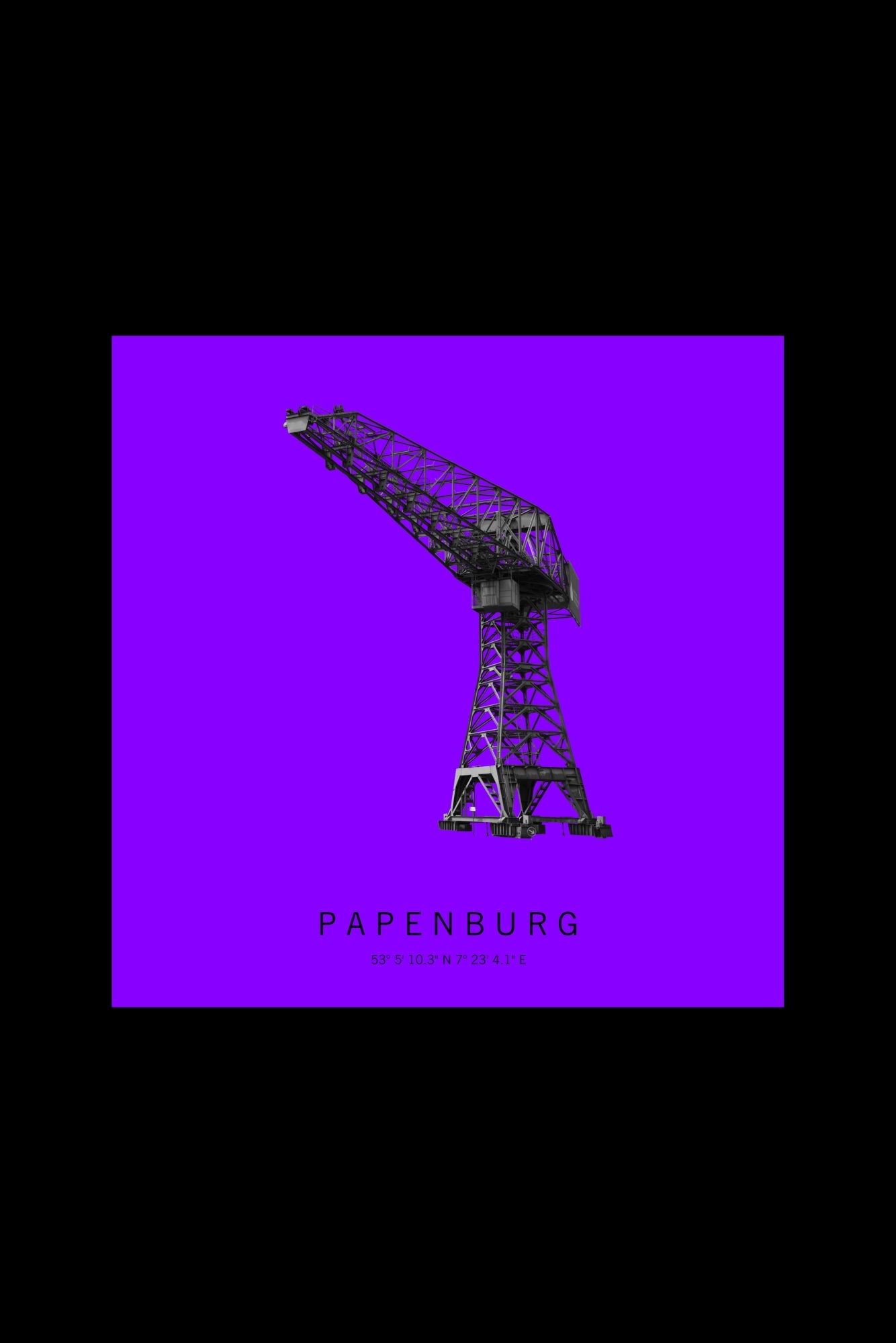 Art Edition Wandbild "Papenburg" lila